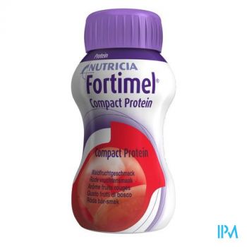 Fortimel Compact Protein Rode Vruchten 4x125ml