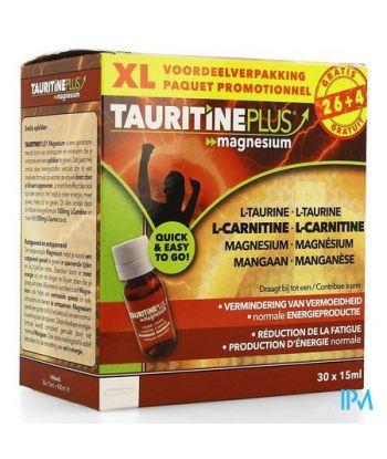 Tauritine Plus Magnesium Amp 30x15ml Credophar
