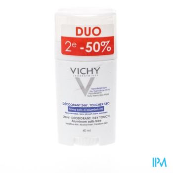 Vichy Deo React. H Z/alu Zout Stick 24u Duo 2x40ml