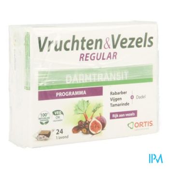 Ortis Vruchten & Vezezels Regular Blokjes 24