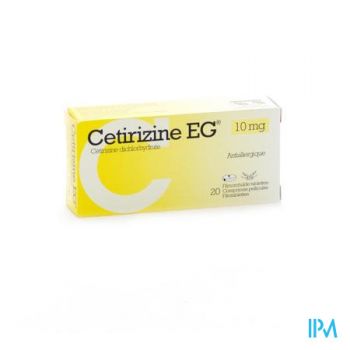Cetirizine Eg Comp 20 X 10mg