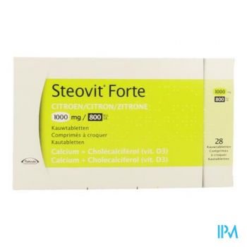 Steovit Forte 1000mg/800ie Kauwtabl 28