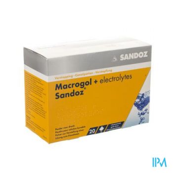 Macrogol + Elektr Sandoz Pdr Ciroensmaak 20x13,7g