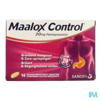 Maalox Control 20mg Maagsapresistente Tabl 14